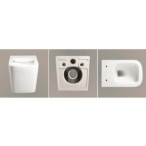 Унитаз подвесной Ceruttispa MAIELLA Aria PP CT10479 безободковый, сиденье микролифт Унитаз подвесной Ceruttispa MAIELLA Aria PP CT10479 безободковый, сиденье микролифт