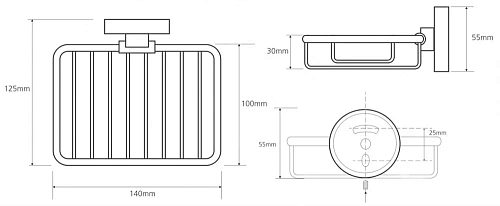 Мыльница Bemeta OMEGA 104108162 Мыльница Bemeta OMEGA 104108162
