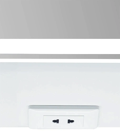 Зеркальный шкаф STWORKI Ольборг МВК079 80, с подсветкой, навесной, белый, прямоугольный, в стиле лоф 541601 Зеркальный шкаф STWORKI Ольборг МВК079 80, с подсветкой, навесной, белый, прямоугольный, в стиле лоф 541601