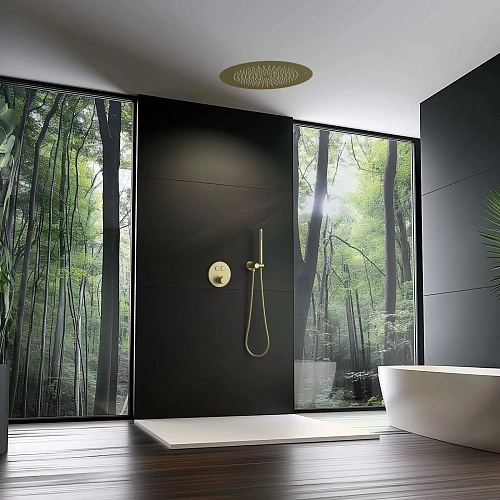 Душевая система Timo Saona SX-2370/17SM встраиваемая с термостатом золото матовое Душевая система Timo Saona SX-2370/17SM встраиваемая с термостатом золото матовое