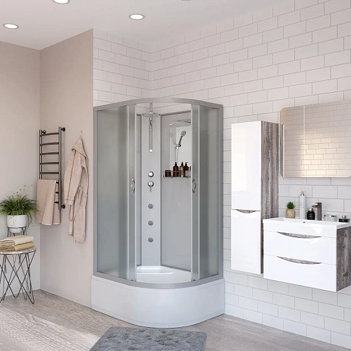 Душевая кабина Niagara Classic NG-2310-14LBKTG (1200х800х2100) высокий поддон (40см) стекло матовое 23101424LBKTG Душевая кабина Niagara Classic NG-2310-14LBKTG (1200х800х2100) высокий поддон (40см) стекло матовое 23101424LBKTG