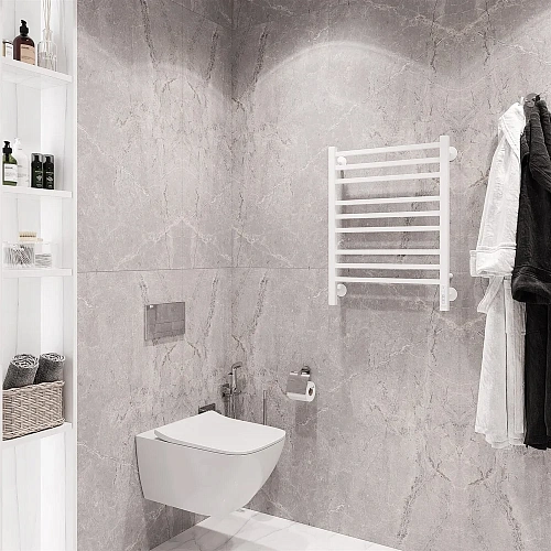 Полотенцесушитель электрический EWRIKA Гелла В9 80х50, белый 558331 Полотенцесушитель электрический EWRIKA Гелла В9 80х50, белый 558331