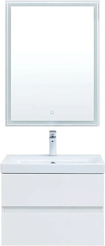 Комплект мебели Aquanet Беркли 60 белый глянец (2 ящика) 00306358 Комплект мебели Aquanet Беркли 60 белый глянец (2 ящика) 00306358