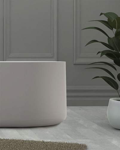 Ванна отдельностоящая ABBER AS9607 170x75 универсальная, белая матовая, искусственный камень Ванна отдельностоящая ABBER AS9607 170x75 универсальная, белая матовая, искусственный камень