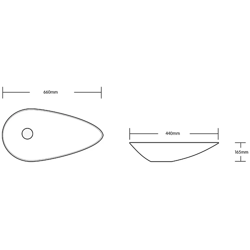 Раковина Ceruttispa CR7030 660х440х165 накладная, белая, каплевидная, высокая Раковина Ceruttispa CR7030 660х440х165 накладная, белая, каплевидная, высокая