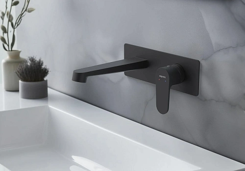 Смеситель для раковины Aquatek ОБЕРОН AQ1213MB Черный матовый, встраиваемый Смеситель для раковины Aquatek ОБЕРОН AQ1213MB Черный матовый, встраиваемый