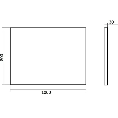 Зеркало Orange Nature ON-100ZE с LED подсветкой и сенсорной кнопкой Зеркало Orange Nature ON-100ZE с LED подсветкой и сенсорной кнопкой