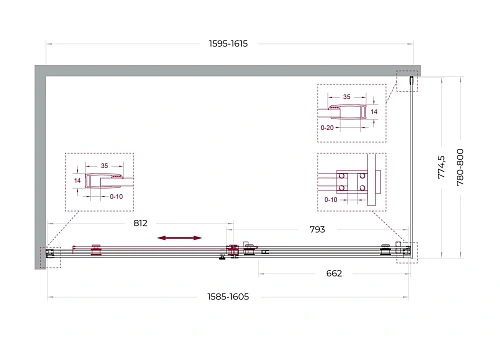 Душевой уголок BelBagno SOFT_CLOSE-2-AH-1-160/80-C-GM 160x80 см, профиль оружейная сталь, стекло прозрачное Душевой уголок BelBagno SOFT_CLOSE-2-AH-1-160/80-C-GM 160x80 см, профиль оружейная сталь, стекло прозрачное