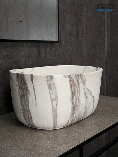 Раковина Gid Mnc9302 54481 накладная под камень матовая 45x32x22 Раковина Gid Mnc9302 54481 накладная под камень матовая 45x32x22