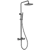 Душевая система ABBER Wasser Kreis AF8160NG с термостатом без излива, никель