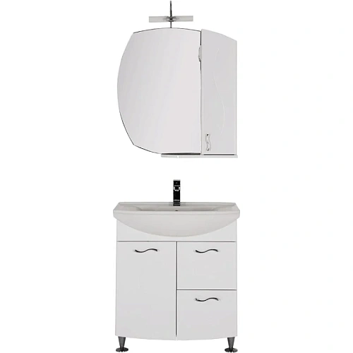 Комплект мебели Aquanet Моника 75 белый 00187566 Комплект мебели Aquanet Моника 75 белый 00187566