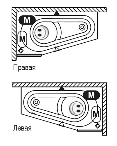 Акриловая ванна Riho Delta BB8000500000000 150x80 R Акриловая ванна Riho Delta BB8000500000000 150x80 R