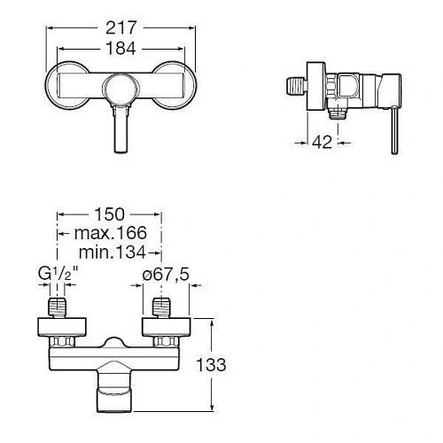 Смеситель для душа ROCA Targa A5A2160C00 Смеситель для душа ROCA Targa A5A2160C00