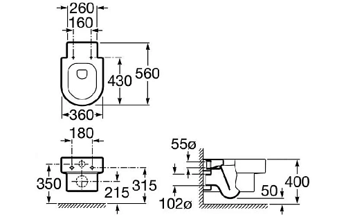 Унитаз подвесной Roca Happening 346567000 Унитаз подвесной Roca Happening 346567000