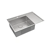 Кухонная мойка Lemark KEZADRA 780L из нержавеющей стали, с крылом (чаша слева), сталь 9937149 Кухонная мойка Lemark KEZADRA 780L из нержавеющей стали, с крылом (чаша слева), сталь 9937149