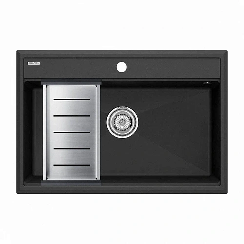 Кухонная мойка Paulmark STEPIA 80 с коландером ADVANCE брашированная PM117551-AN+A375-BS Кухонная мойка Paulmark STEPIA 80 с коландером ADVANCE брашированная PM117551-AN+A375-BS