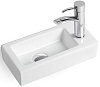 Картинка анонса товара «раковина vincea vbs-133r, 370x180x90 белая, правая»