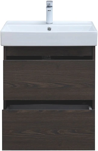 Тумба под раковину Aquanet Nova Lite 60 дуб черный (2 ящика) 00287894 Тумба под раковину Aquanet Nova Lite 60 дуб черный (2 ящика) 00287894