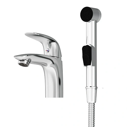 Смеситель для раковины Damixa Palace Bit 310300000 с гигиеническим душем Смеситель для раковины Damixa Palace Bit 310300000 с гигиеническим душем