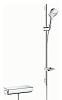 Картинка анонса товара «душевой гарнитур hansgrohe ecostat select/raindance select e 120 3jet/combi 27039400 с термостатом»