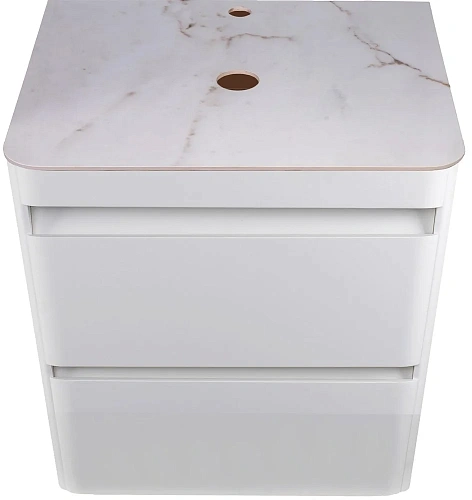 Столешница Style Line Атлантика 60 ID01, цвет белый глянцевый мрамор керамогранит СС-00002233 Столешница Style Line Атлантика 60 ID01, цвет белый глянцевый мрамор керамогранит СС-00002233