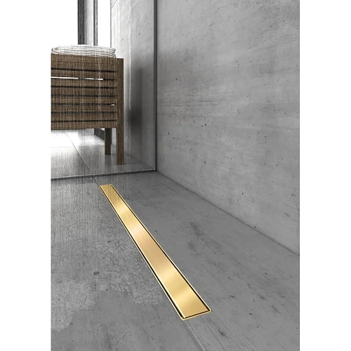 Душевой лоток BERGES B1 Keramik 600 нержавеющая сталь, решетка бронза, S-сифон D50 боковой 094117 Душевой лоток BERGES B1 Keramik 600 нержавеющая сталь, решетка бронза, S-сифон D50 боковой 094117