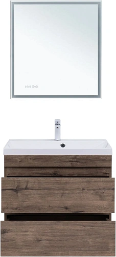 Тумба под раковину Aquanet Нота New 75 дуб веллингтон табак 00334192 подвесная Тумба под раковину Aquanet Нота New 75 дуб веллингтон табак 00334192 подвесная