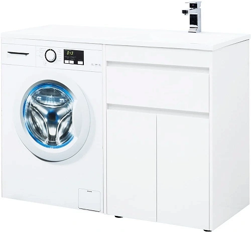 Тумба под раковину Aquanet Токио 58 белый (напольная, 1 ящик, 2 дверцы) 00237745 Тумба под раковину Aquanet Токио 58 белый (напольная, 1 ящик, 2 дверцы) 00237745