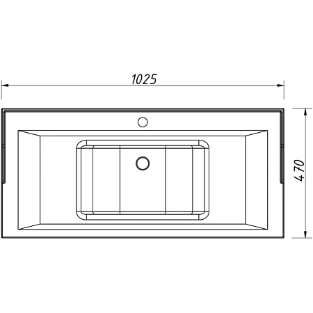 Раковина Caprigo Y-100В 100 см Раковина Caprigo Y-100В 100 см