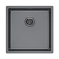Кухонная мойка Paulmark LASSAN 44 UN LA44-GM, вороненая сталь, 440х440мм Кухонная мойка Paulmark LASSAN 44 UN LA44-GM, вороненая сталь, 440х440мм