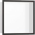 Настенный короб Hansgrohe XtraStoris Individual, с дизайнерской рамой, 30х30х10 см 56099340, шлифова Настенный короб Hansgrohe XtraStoris Individual, с дизайнерской рамой, 30х30х10 см 56099340, шлифова