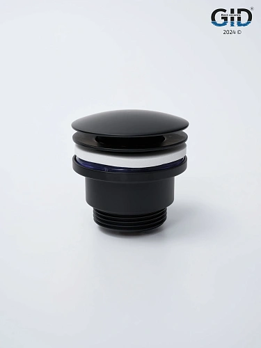 Донный клапан Gid универсальный G-59BM 76605K черный матовый 7x7x10 Донный клапан Gid универсальный G-59BM 76605K черный матовый 7x7x10