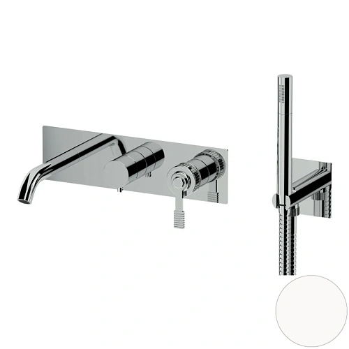 Смеситель для ванны Remer Atelier AL53D2WBBO, белый матовый Смеситель для ванны Remer Atelier AL53D2WBBO, белый матовый