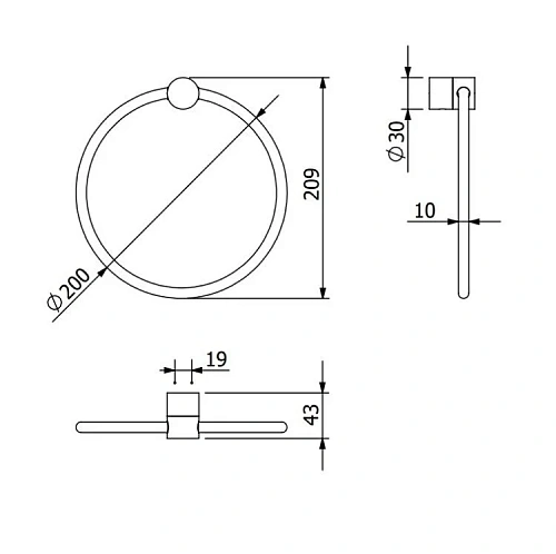 Полотенцедержатель Kludi VELA R 5897853 белый матовый Полотенцедержатель Kludi VELA R 5897853 белый матовый