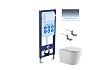 Комплект унитаза Aquatek SET ВЕГА-1905-016 INS-17 с инсталляцией, креплением, клавишей смыва и сиденьем микролифт