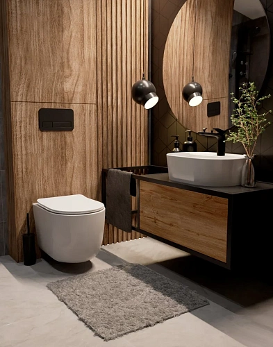 Унитаз подвесной AQUAme AQM2012 сиденье SoftClose, технология смыва QUIET, 495х360х370 Унитаз подвесной AQUAme AQM2012 сиденье SoftClose, технология смыва QUIET, 495х360х370