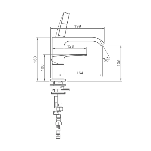 Смеситель на борт ванны Raglo R02.31.09, графит Смеситель на борт ванны Raglo R02.31.09, графит