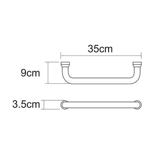 Поручень WasserKRAFT K-1066BRUSHED GOLD K-1066BG золото Поручень WasserKRAFT K-1066BRUSHED GOLD K-1066BG золото