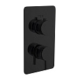 Смеситель для душа Boheme на 2 потребителя BLACK встраиваемый 135-2-B черный Смеситель для душа Boheme на 2 потребителя BLACK встраиваемый 135-2-B черный