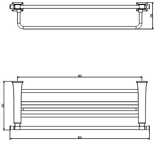 Полотенцедержатель ART&MAX GENOVA AM-M-078-CR Полотенцедержатель ART&MAX GENOVA AM-M-078-CR