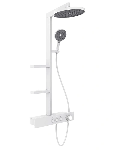 Душевая система AQUAme AQM 8005W с термостатом, Белый AQM8005W Душевая система AQUAme AQM 8005W с термостатом, Белый AQM8005W