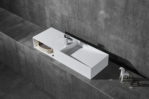 Раковина NT BAGNO NT501 Cagliari Right из искусственного камня NT502 Раковина NT BAGNO NT501 Cagliari Right из искусственного камня NT502