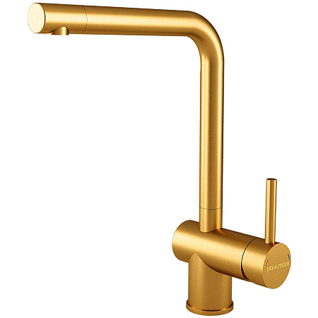 Смеситель для кухни Paulmark Spring брашированное золото Sp212067-BG Смеситель для кухни Paulmark Spring брашированное золото Sp212067-BG