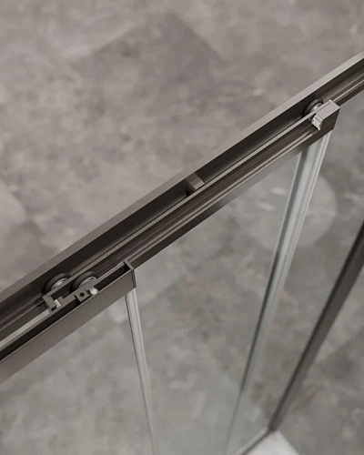 Душевой уголок CEZARES MOLVENO-AF-31-90-C-GM-IV цвет профиля оружейная сталь стекло прозрачное 900x900 мм Душевой уголок CEZARES MOLVENO-AF-31-90-C-GM-IV цвет профиля оружейная сталь стекло прозрачное 900x900 мм