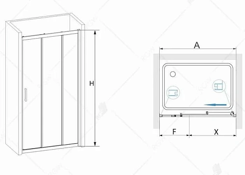 Душевая дверь RGW PA-13 06081312-11U Душевая дверь RGW PA-13 06081312-11U