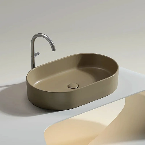 Раковина Ceramica Nova ELEMENT CN6048MC Капучино матовый накладная Раковина Ceramica Nova ELEMENT CN6048MC Капучино матовый накладная