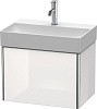 Картинка анонса товара «тумба под раковину duravit xsquare xs406702222 подвесная 58 см белая глянцевый»