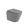 Унитаз подвесной ABBER Bequem AC1102TMG серый матовый, безободковый, смыв торнадо