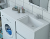 Картинка анонса товара «тумба с раковиной эстет dallas luxe 120 r напольная 3 ящика белая фр-00001923»