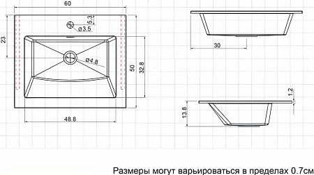 Раковина Aquanet Электра 60 НФ-00008384 Раковина Aquanet Электра 60 НФ-00008384